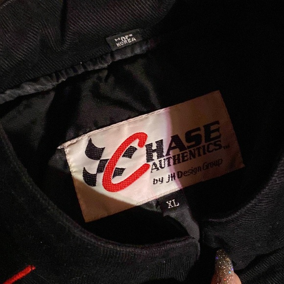 VINTAGE NASCAR Jacket Dale Earnhardt Jr. Pit Crew vintage racing Jacket Black - Picture 2 of 8